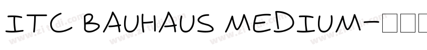 ITC Bauhaus Medium字体转换